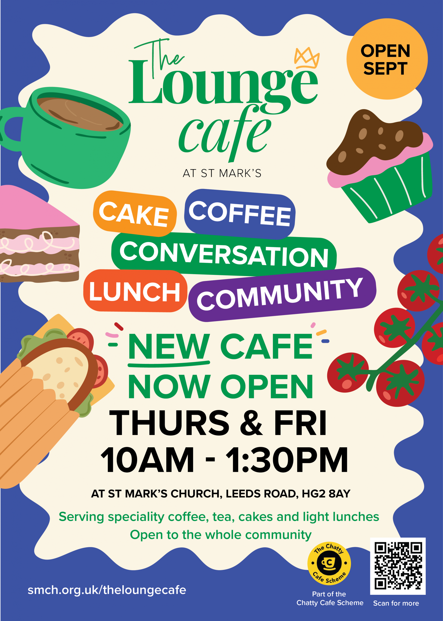 the Lounge cafe at st marks church Harrogate