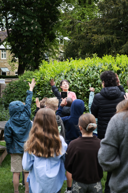Childrens groups in the garden at St Mark's Church Harrogate